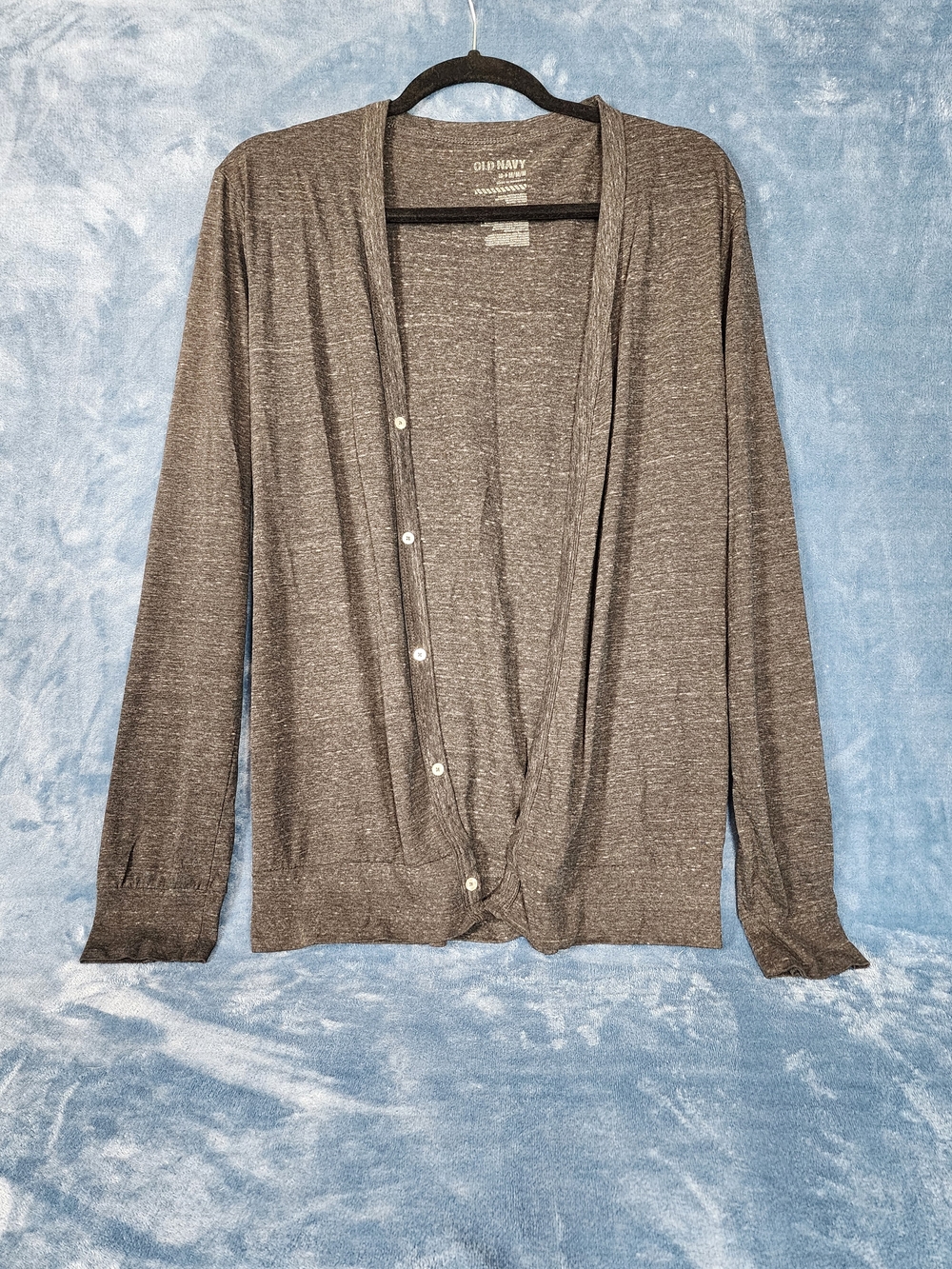 Old Navy Women's Heather Gray Button-Front Cardigan